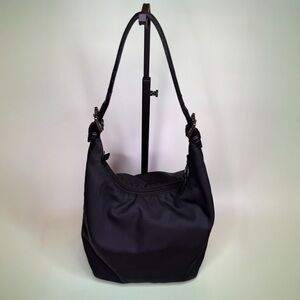 Vintage Coach Mercer Black Twill Hobo Shoulder Bag
